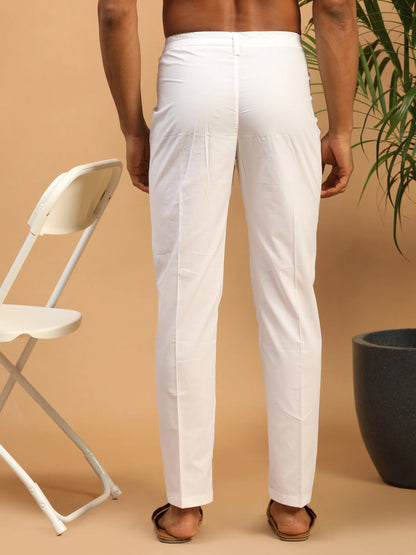 Plain White Pajama for men