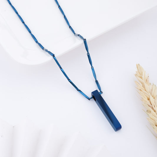 Sleek Sapphire Pendant