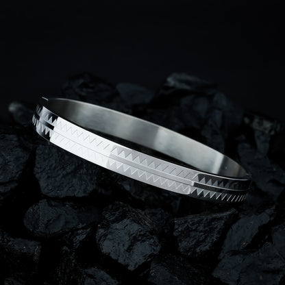 Apex Silver Bangle